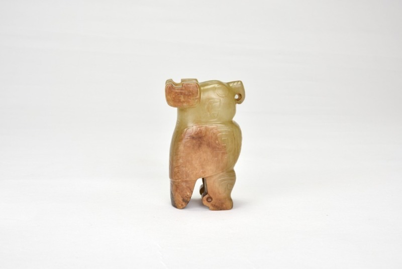 Shang Dynasty. A Jade Figure Of An Owl.