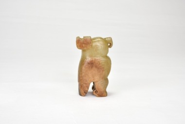 Shang Dynasty. A Jade Figure Of An Owl.
