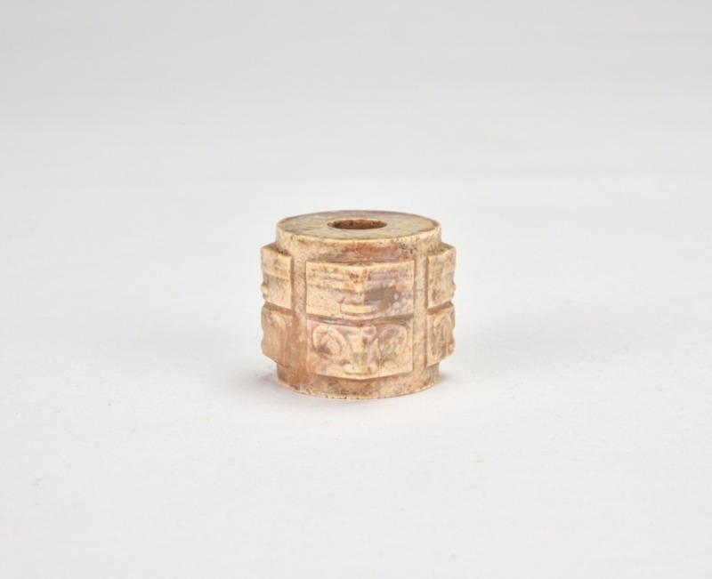 Liangzhu Culture, A Jade Cong-Form Bead (Lezi) Late Neolithic Period (ca. 3300&ndash;2200 BC)