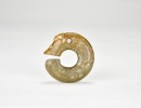 Shang Dynasty (circa 1600&ndash;1046 BC). A Celadon Jade &lsquo;C-Dragon&rsquo; Pendant. - 2