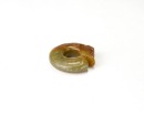 Shang Dynasty (circa 1600&ndash;1046 BC). A Celadon Jade &lsquo;C-Dragon&rsquo; Pendant. - 5