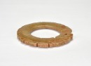 Shang Dynasty. A Jade Dragon-Form Ring Pendant. - 3