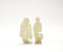 A Pair Of Jade Dancer Pendants. Han Dynasty (206 Bc&ndash;Ad 220).