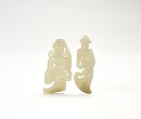A Pair Of Jade Dancer Pendants. Han Dynasty (206 Bc&ndash;Ad 220). - 2