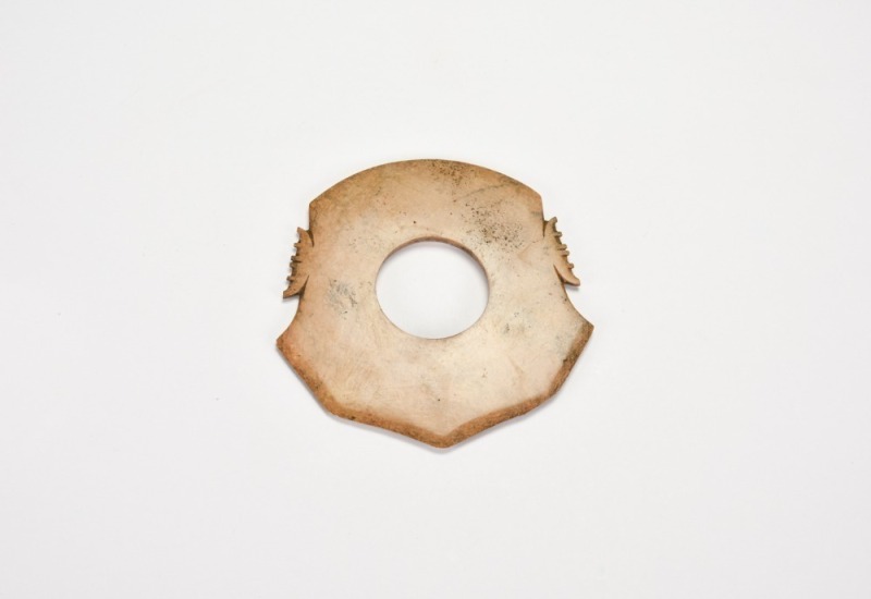 Shijiahe Culture, Jade Yue (Ceremonial Axe) with Tiger Motif Late Neolithic Period (ca. 2500&ndash;2000 BC)