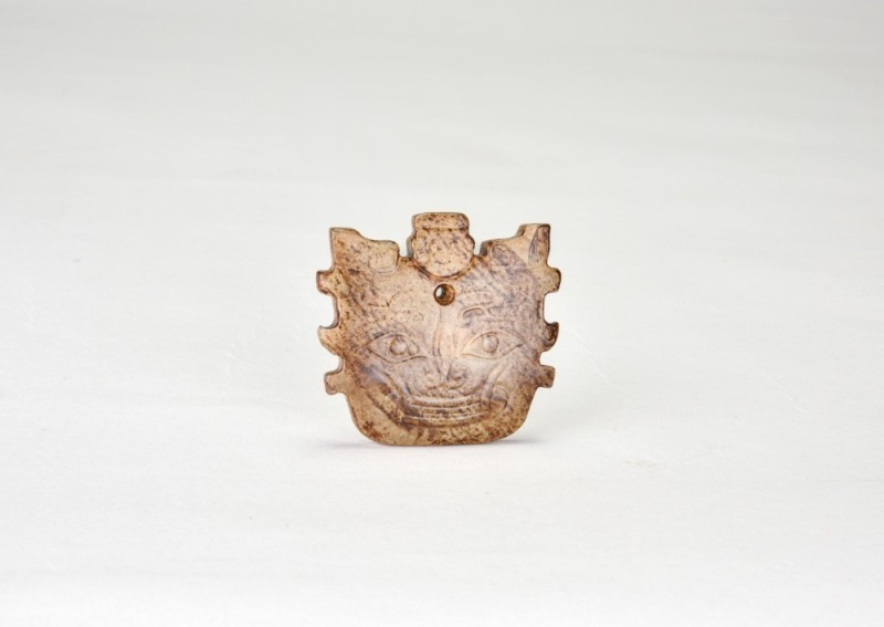 A Jade Pendant Carved with a Zoomorphic Mask Shijiahe Culture, ca. 2500&ndash;2000 BC
