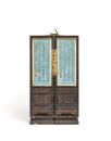 Qing Dynasty, Qianlong Period (1736&ndash;1795). A Rare Zitan Wood Cloisonn&eacute;-Enamel &lsquo;Floral&rsquo; Portable Treasure Chest (Babao Xiang). - 7