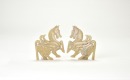 A Pair Of Jade Horses China, Warring States To Western Han Period (Circa 4th&ndash;1st Century Bc).