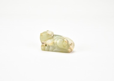 A Carved Jade Tiger. Warring States To Han Dynasty.