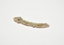 Han Dynasty. Arched Jade Huang with Confronted Double-Dragon Motif. - 5