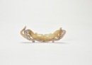 Han Dynasty. Arched Jade Huang with Confronted Double-Dragon Motif. - 8