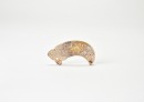 Han Dynasty. Arched Jade Pendant with Cloud-and-Dragon Motif. - 2