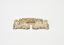 A Jade Double-Dragon-Headed Chilong Plaque. Han dynasty (206 BC&ndash;AD 220). - 3