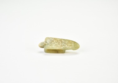 A Jade Sword Ornament (Sword Fitting). Late Warring States To Early Western Han Dynasty (Ca. 3rd&ndash;1st Century Bc).