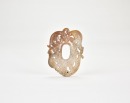 Western Han Dynasty (circa 2nd&ndash;1st century BC) A Carved Jade &lsquo;Double Chilong&rsquo; Pendant