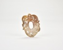 Western Han Dynasty (circa 2nd&ndash;1st century BC) A Carved Jade &lsquo;Double Chilong&rsquo; Pendant - 2