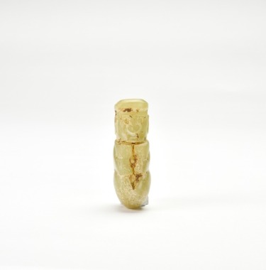 Jade Anthropomorphic Pendant. Warring States to Western Han Dynasty