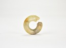 Coil Jade Dragon Pendant. Late Warring States to Early Western Han