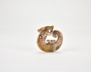Late Warring States to Early Western Han Dynasty (circa 4th&ndash;2nd century BC). A Carved Jade &lsquo;Coiled-Tail Dragon&rsquo; Pendant. - 2