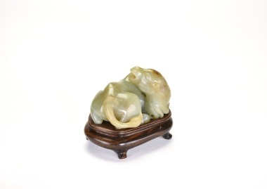 A Jade Camel (Woodstand) Tang / Song Dynasty.