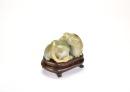 A Jade Camel (Woodstand) Tang / Song Dynasty.