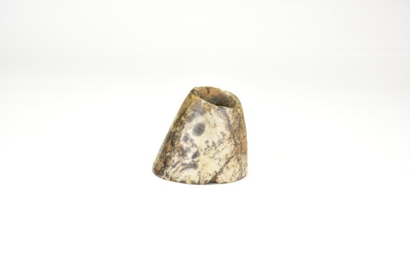 A Stone Or Jade Ritual Upright Vessel. Liangzhu Culture (Ca. 3300&ndash;2300 BC).