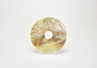 Jade Bi Disc Nephrite Late Warring States&ndash;Early Western Han.
