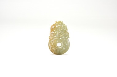 A Jade &lsquo;Dragon and Phoenix&rsquo; Pendant China, Warring States&ndash;Han style.
