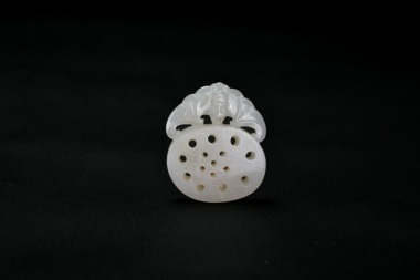 A Chinese Jade &lsquo;Bat and Fruit&rsquo; Pendant China, Qing Dynasty (18th&ndash;19th century).