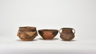 A Group of Three Painted Pottery Vessels. China, Late Neolithic &lsquo;Majiayao Culture&rsquo;.