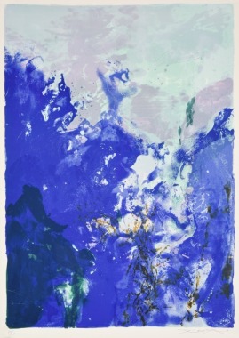 Zao Wou-Ki (Zhao Wuji, 1921&ndash;2013), Centennial Olympic Suite, 1992, Lithograph on Watermarked Paper, Signed &ldquo;Wuji&rdquo; in Chinese and &ldquo;ZAO&rdquo; at Right, Numbered 83/250 at Left, Olympic Rings Blindstamp at Center.
