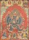 Tibetan Thangka of Yamāntaka (Vajrabhairava) 18th&ndash;19th century