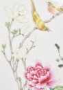 A Group Of Eight Celadon-Glazed Porcelain Vases And Famille-Rose Porcelain Plaques - 9