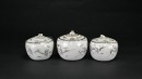 A Group of Three Famille-Rose Teapots with Figures, Tongzhi Mark - 3