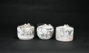 A Group of Three Famille-Rose Teapots with Figural Decoration - 2