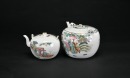 A Pair of Famille-Rose Teapots with Figural Decoration - 6