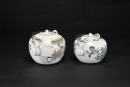 A Pair of Famille-Rose Teapots with Figural and Floral Decoration - 2