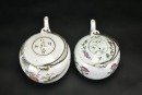A Pair of Famille-Rose Teapots with Figural and Floral Decoration - 6