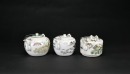 A Group of Three Famille-Rose Teapots with Landscape and Bird-and-Flower Designs, Tongzhi Marks - 2