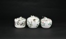 A Group of Three Famille-Rose Teapots with Floral Decoration - 5