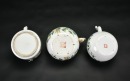 A Group of Three Famille-Rose Teapots with Floral Decoration - 8
