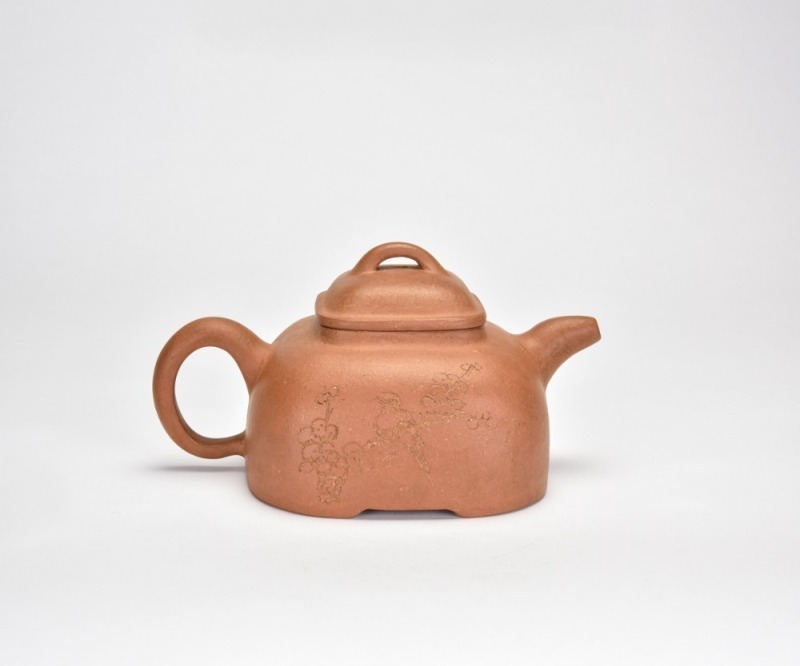 A Yixing Stoneware Teapot, Signed Wu Yungen