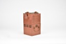 Dai Yuping. A Square Red Pottery Teapot and Warming Stand, &lsquo;Tiehuaxuan Zhi&rsquo; Mark, Year 1925 - 6