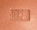 Dai Yuping. A Square Red Pottery Teapot and Warming Stand, &lsquo;Tiehuaxuan Zhi&rsquo; Mark, Year 1925 - 12