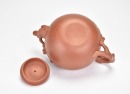 A Yixing Stoneware &lsquo;Squirrel and Grape&rsquo; Teapot, Signed Hongquan - 9