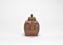 A Yixing Stoneware Square Teapot, Signed Youquan - 3