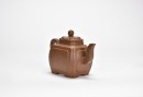 A Yixing Stoneware Square Teapot, Signed Youquan - 4