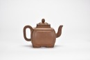 A Yixing Stoneware Square Teapot, Signed Youquan - 5