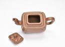 A Yixing Stoneware Square Teapot, Signed Youquan - 8