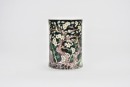 Republic A Famille Verte &lsquo;Prunus&rsquo; Brush Pot, Kangxi Mark